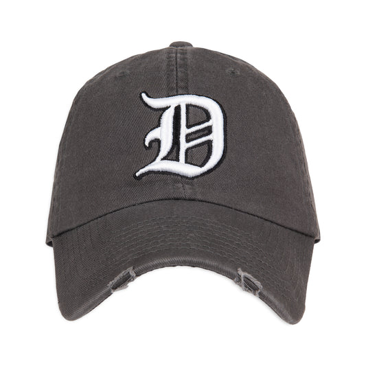 Baseball Cap "D" Gray Vintage