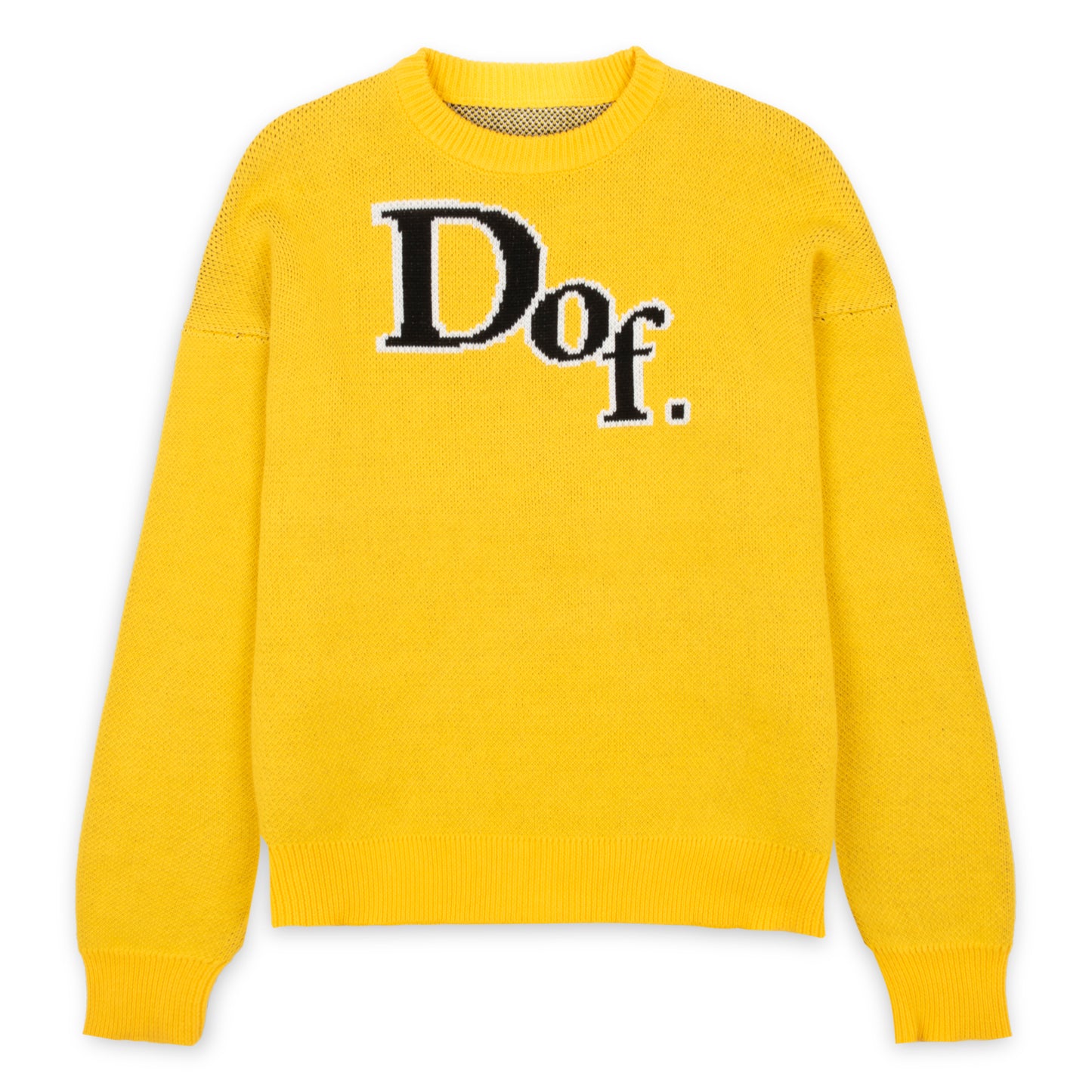 Knitted Dof Yellow Sweater