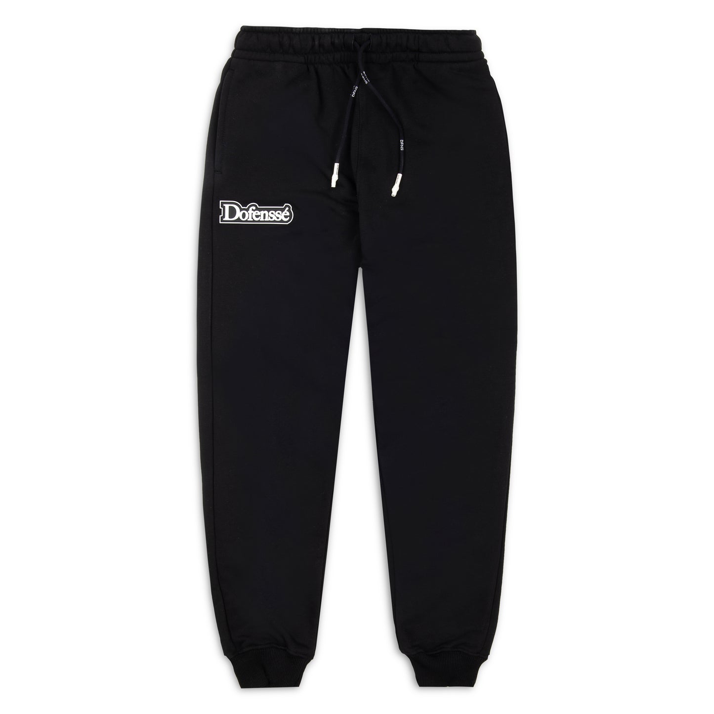 Rubber Logo Black Pants