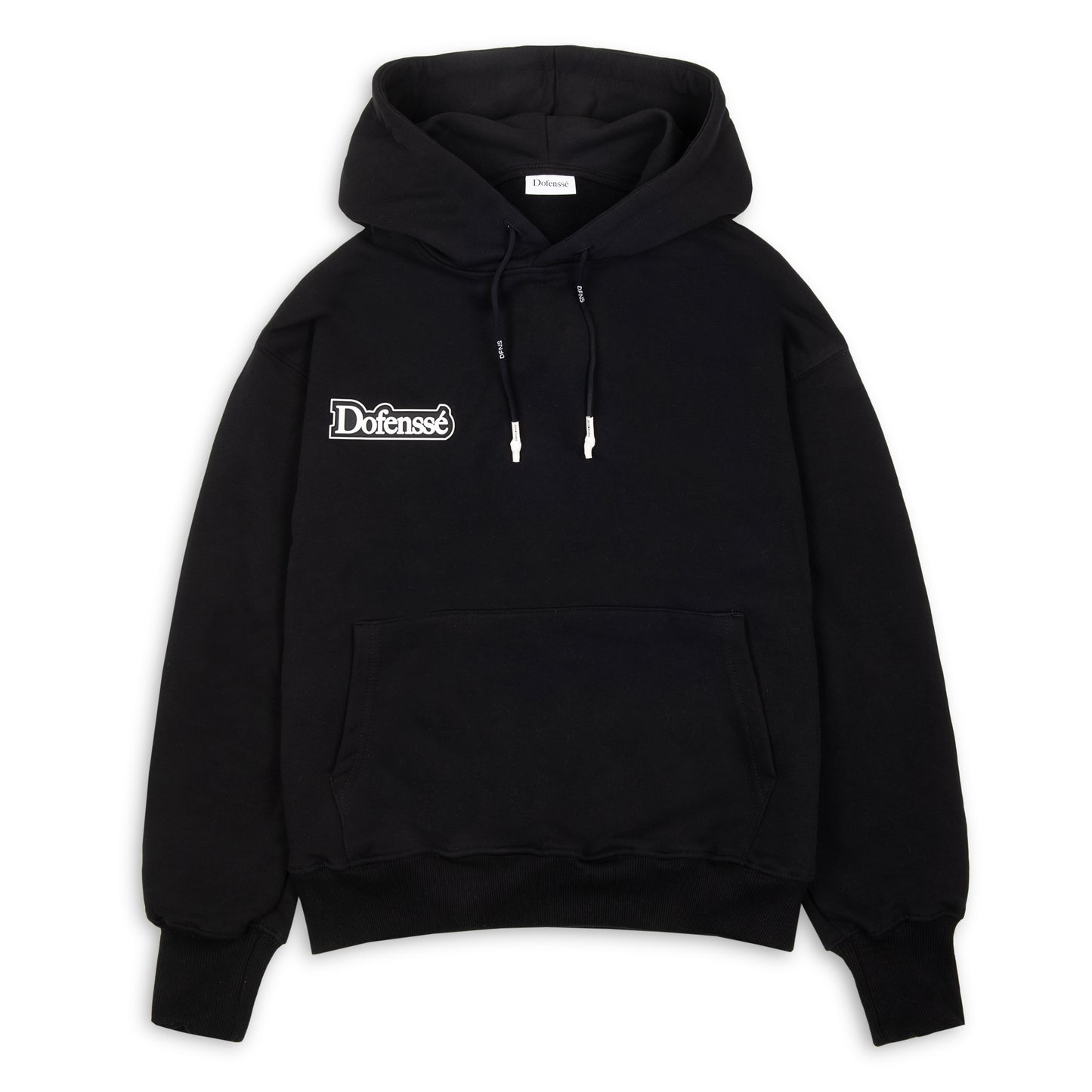 Rubber Logo Black Hoodie