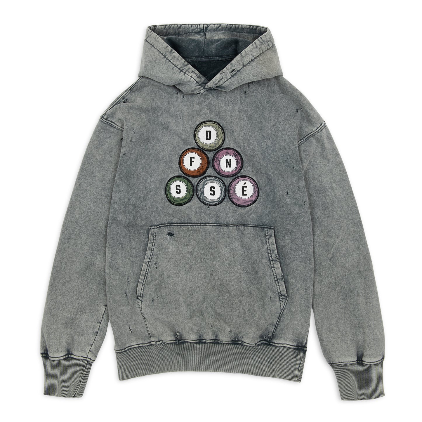 Billards Hoodie Vintage Gray