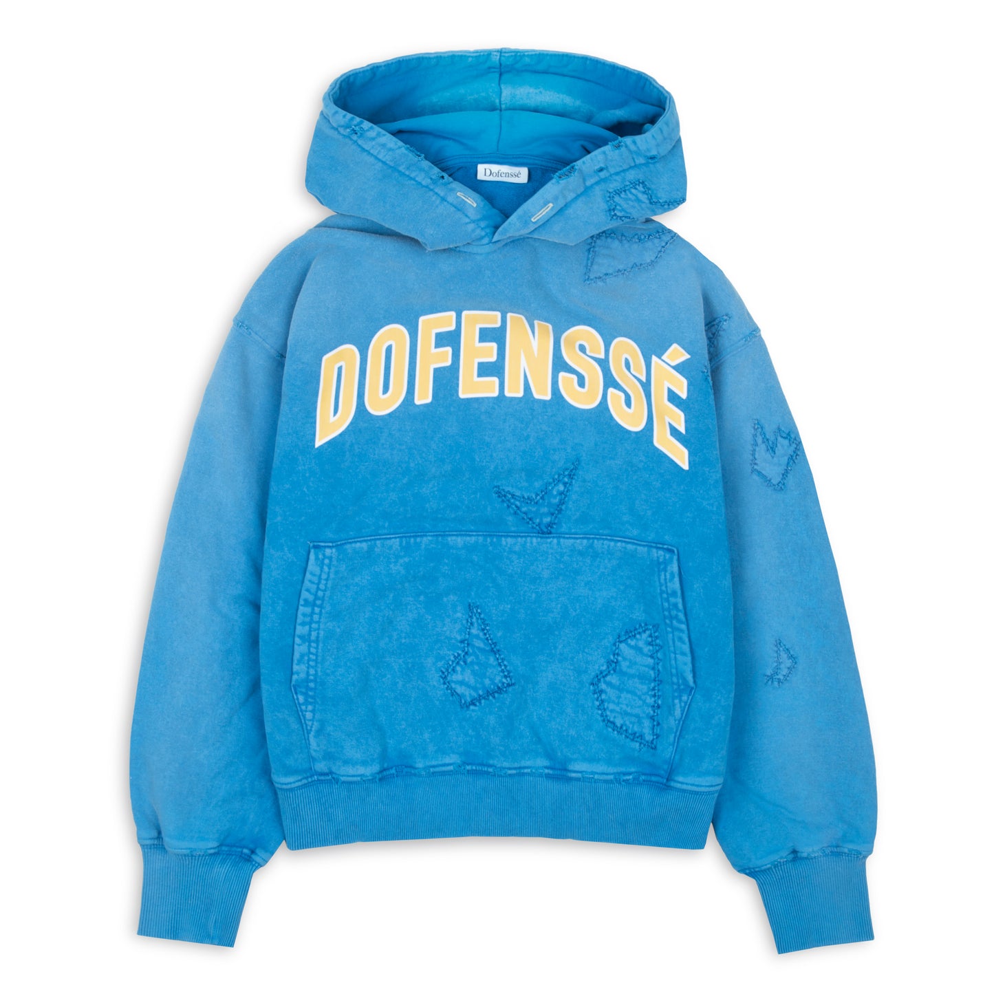 College Faded Blue Hoodie